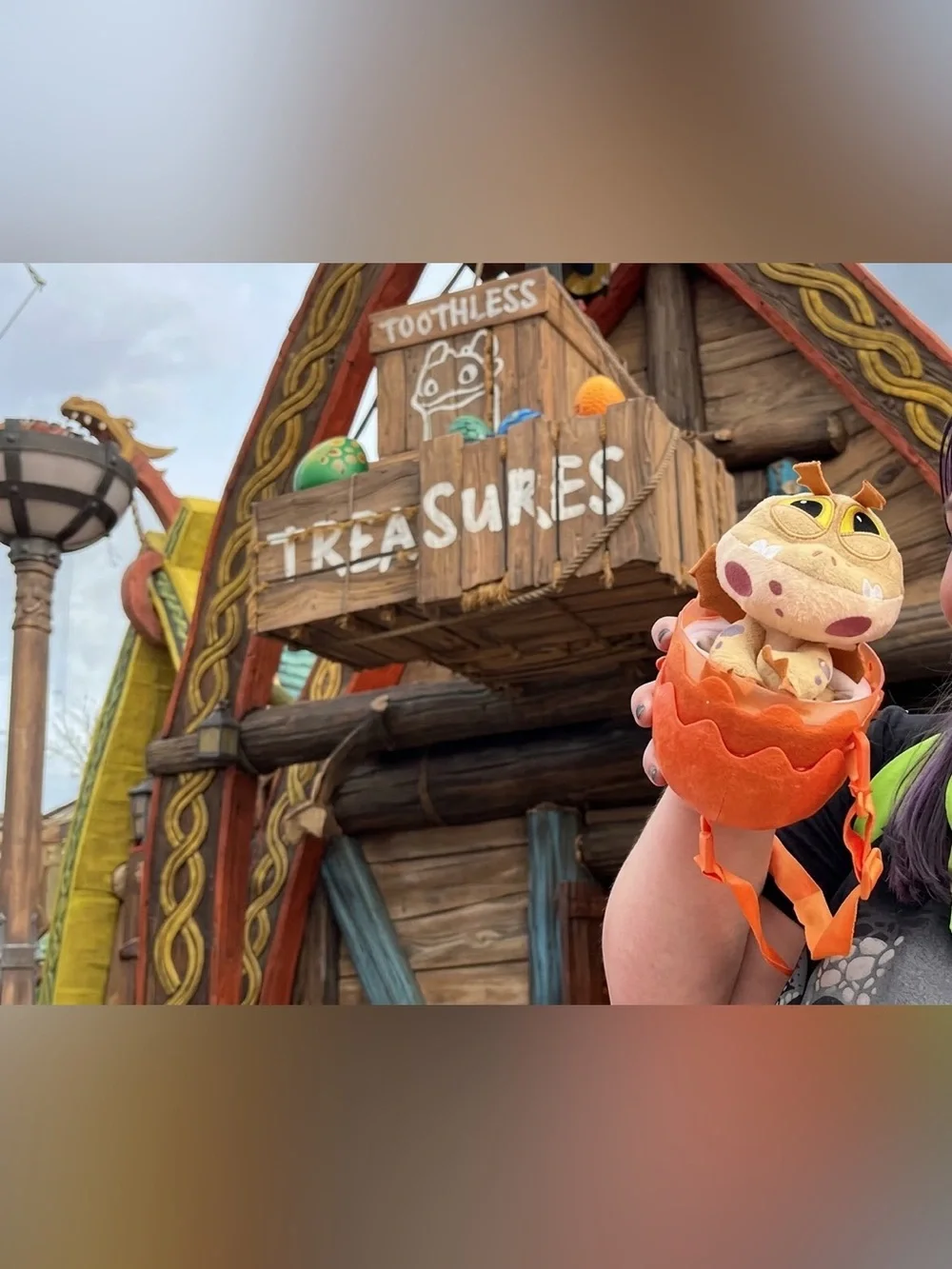 Universal Parks Epic Universe Meatlug Dragon Egg Plush Crossbody